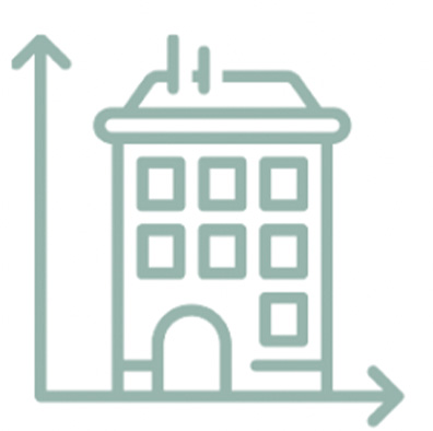 أيقونة مساحة البناء